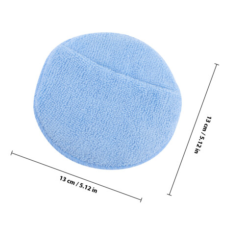 6St Blauwe Polymicrovezel Polijstpad Met Spons, Autowas Applicator 1