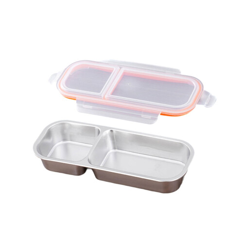 Stainless Food Storage Box With Lid Snacks Container For-1