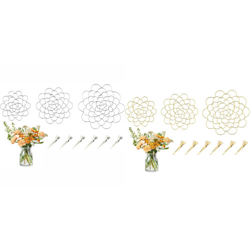 Support d'arrangement de fleurs, ensemble d'attaches de-1 2