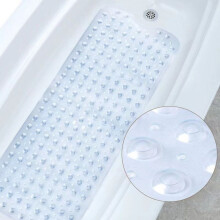 Tappetino antiscivolo per vasca da bagno per anziani e bambini, tappetino extra lungo per doccia con 200 ventose, tappetino da bagno lavabile in