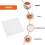 25Pcs Party Baking Papers Grilling Pad Oil Absorbing Square Sheets 10