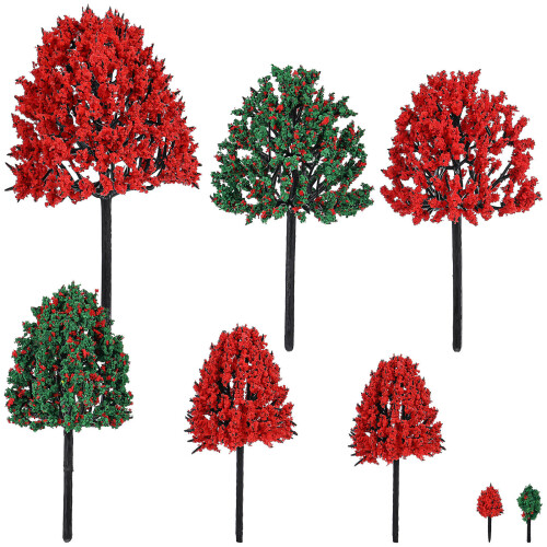 38 Pcs Model Building Trees For Train Scenery And Diy Decor 1