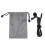USB-C Lavalier Microphone Black with Cloth Bag for Phone 1