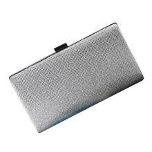 Clutch in Satin E Metallo Per