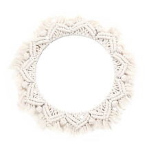 Wall Hanging Mirror Tapestry Decorative Simple Style Makeup Mirror