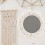 Wall Hanging Mirror Tapestry Decorative Simple Style Makeup Mirror 6