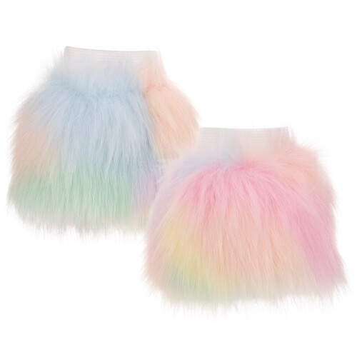 1Paio Polsini Pelosi Artificiale Per Casa Chic Colorato