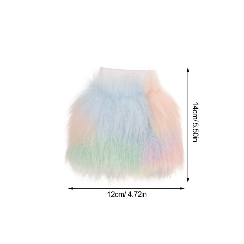 1Paio Polsini Pelosi Artificiale Per Casa Chic Colorato 2