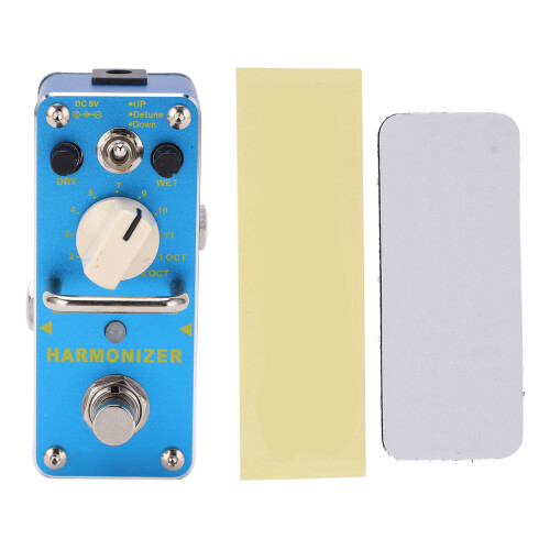 Pitch Shifter Effektpedal Metall Blau