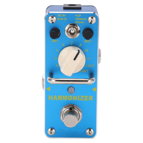 Pitch Shifter Effektpedal Metall Blau 1