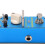 Pitch Shifter Effektpedal Metall Blau 15