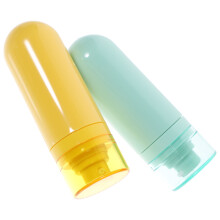 2Pcs ABS Refillable Travel Bottles Portable Squeeze Lotion Dispensers