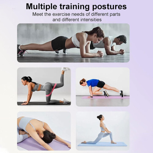 Foldable Push Up Board, 4in1 Training Board with Tension Rope, NonSlip, 2