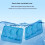 Multipurpose Silicone Ice Tray For Ice Cubes Chocolate-Blue 6