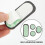 16Pz Organizzatori in Silicone Nero Clip 11