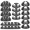 16Pz Organizzatori in Silicone Nero Clip 4
