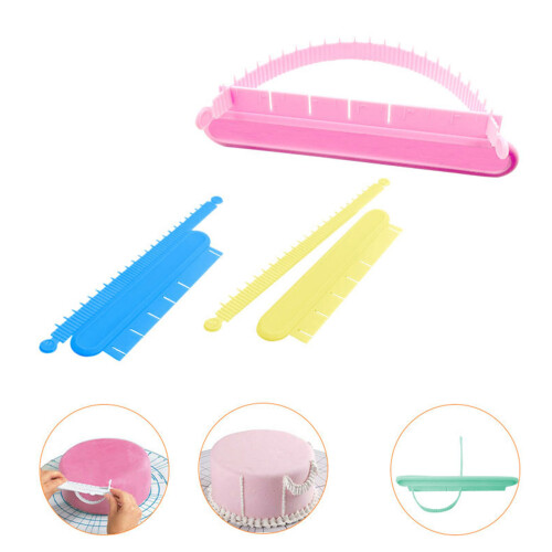 Practical Baking Tool With Clear Ruler For Cake-Nordic Pink 2