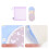 1Set Polyester Reusable Breast Pad Washable Feeding Cushions for Moms 10