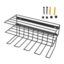 Organizzatore di utensili elettrici da parete, scaffale portaoggetti facile da installare, versatile, scaffale portautensili da garage in metallo