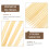 100Pz Penne in Bamboo Per Grattare, Doppia Punta, Cachi 11