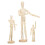 3Pcs Solid Wood Jointed Puppet Ornaments Blank For Diy Sketching 6