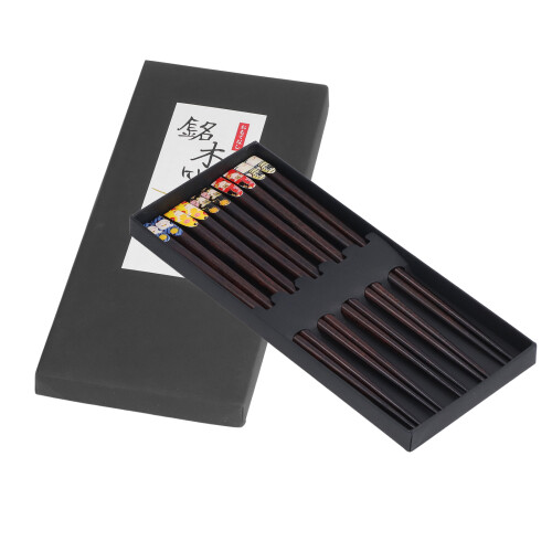 Ξύλινα Chopsticks Ιαπωνικού Στυλ, Επαναχρησιμοποιήσιμα Chopsticks από φυσικό ξύλο, εύκολα 2