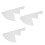 3pcs Acrylic Christmas Tree Sewing Stencils 11