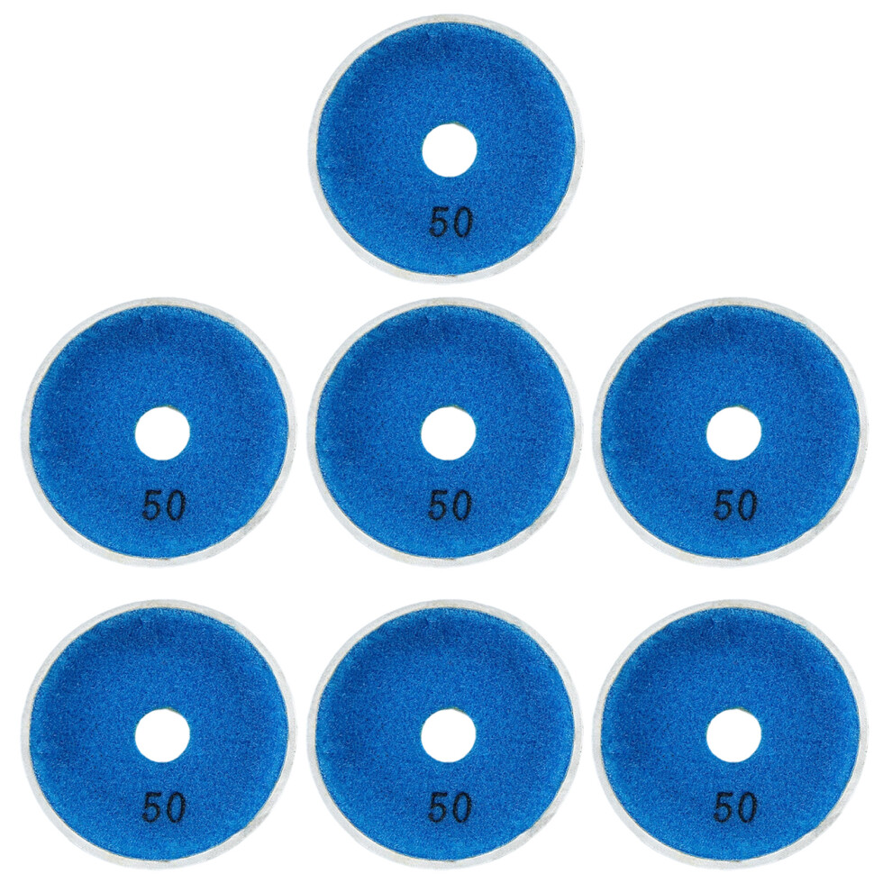 7Pcs 4Inch Metal Infused Wet Grinding Pad Set For-50 7696000981192