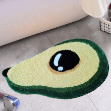 Covoraș de baie antiderapant cu avocado, decorativ unic, cu uscare rapidă, super moale, absorbant, lavabil la mașină, pentru spațiile copiilor,