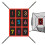 Strike Zone Target for Pitching Net Numbered Strike Zone Fully Adjustable Pitching Target Team Training Aid 1