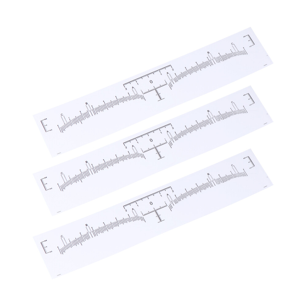 Vaguelly 120Pcs Disposable Eyebrow Ruler Sticker For Makeup Shaping