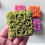 Square Flower Pattern Moon Cake Molds Hand Pressure Cookie Stamp 4