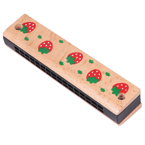 3St Harmonica Lichtgroen Leerinstrument Baby Speelgoed