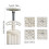 Square Flower Pattern Moon Cake Molds Hand Pressure Cookie Stamp 3