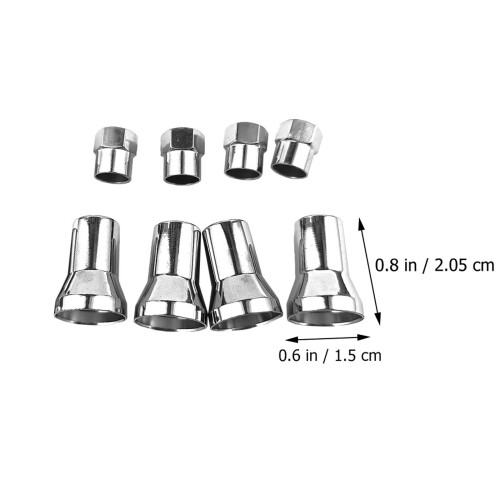 20Set Set Coprivalvola Argento in Alluminio Con Guaina Tpms 1