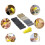 Multipurpose 131pcs Aluminum Oxide Sandpaper Block Set With Long 3