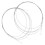 2Pcs Dulcimer Strings Steel Silver Replacement Metal Accessory Set 10