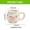 Delicate Ceramic Coffee Mug With Bows Portable Elegant-Model B 3