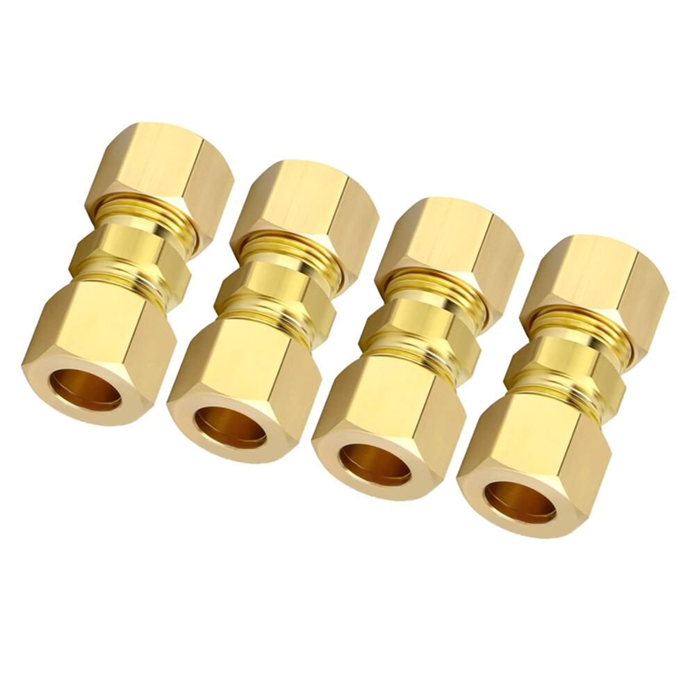 1/4Inch Od Brass Compression Fittings Tube Pipe Connector 7696001003725