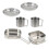 1 Set Stainless Steel Portable Camping Cookware Pot 5