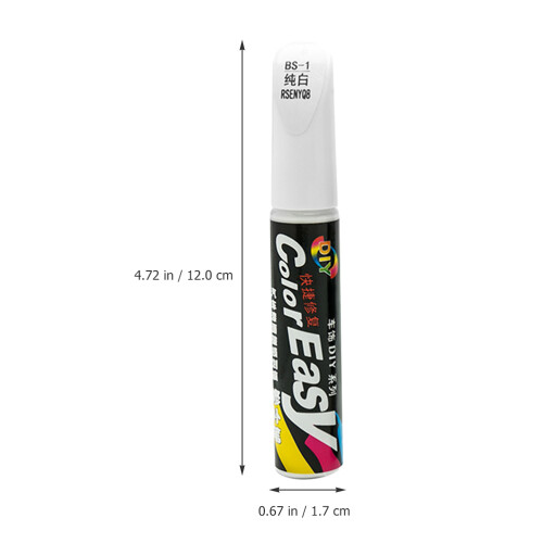 5Pz Penna Graffi Per Auto Bianca, Kit Portatile Per Vernice 1