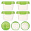 4Pcs Baby Cutlery Food Storage Boxes Green Microwave Refrigerator Safe 5