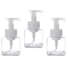 3Pcs 250Ml Garrafas Transparentes Recarregáveis Com Bomba