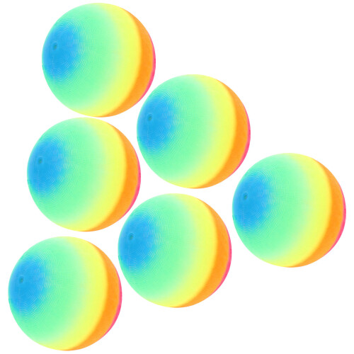 6 Bolas Grossas 22 Cm PVC para Chute e Atividades 2