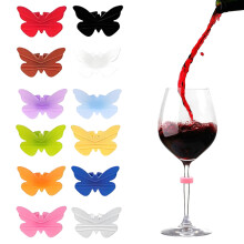 Efficient Silicone Cup Clips For Glasses 12 Bright-Butterfly