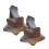2Pz Auto Clip Vent Scuro Cristallo Acciaio 5