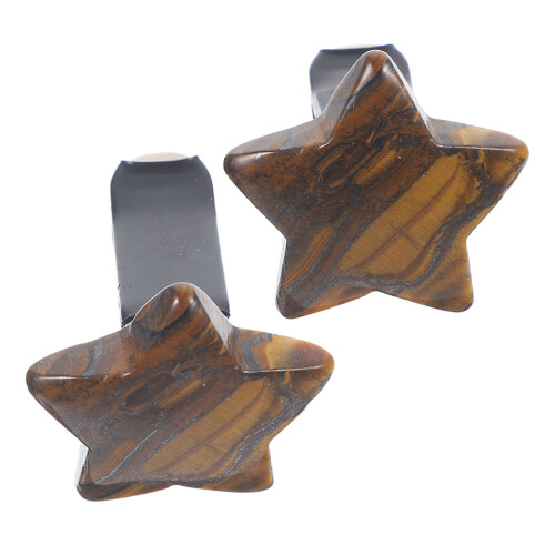 2Pz Auto Clip Vent Scuro Cristallo Acciaio 2