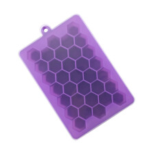 33 Grids Ices Cube Tray with Lid Food Grade Silicone-Purple