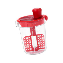 Graduated Mixing Mug for Efficient Brewing of Milk and-Red