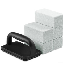 BBQ Grill Cleaning Set With Handle And Cleaning Stones For Grills Trays Microwaves Hoods Grilling Stone Kit